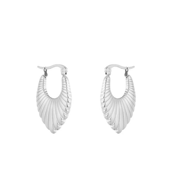 LIVA – Silver Wave Hoops