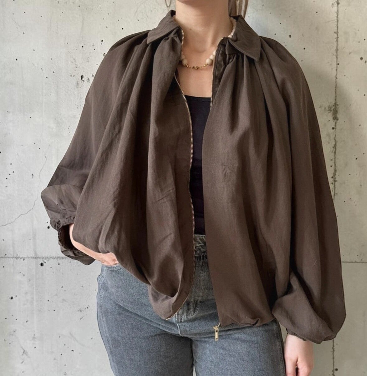 Bruin oversized flowy bomberjack