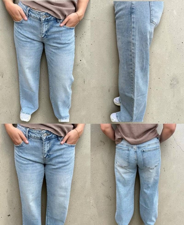 Low Waist Wide Leg Jeans – Stretch