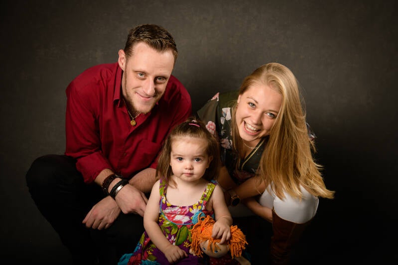 DNA Homes, bestuurders Nathalie en Dieter met dochter Alhana