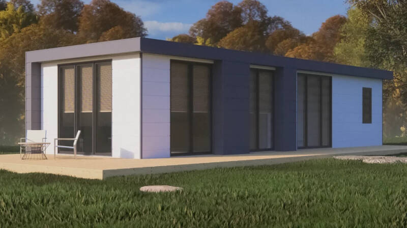 Tiny house, Modulair kleinschalig wonen, houtskeletsbouw, Kunert, Santiago