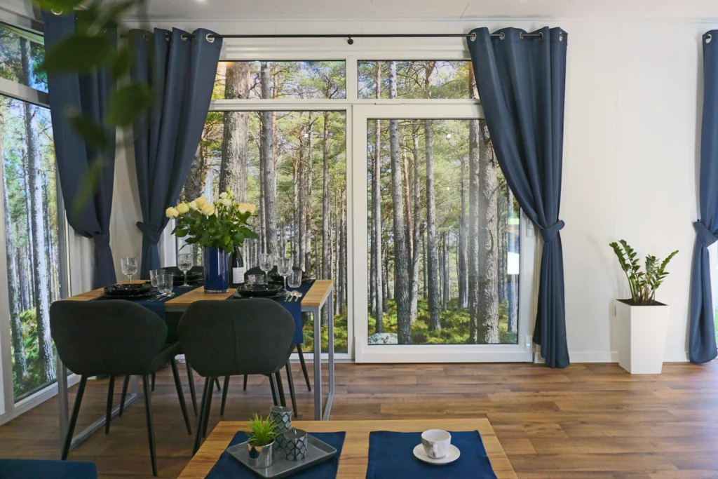 Tiny house, modulaire unit, vloer, aanpasbaar, keuze materiaal vinyl op rol of parket