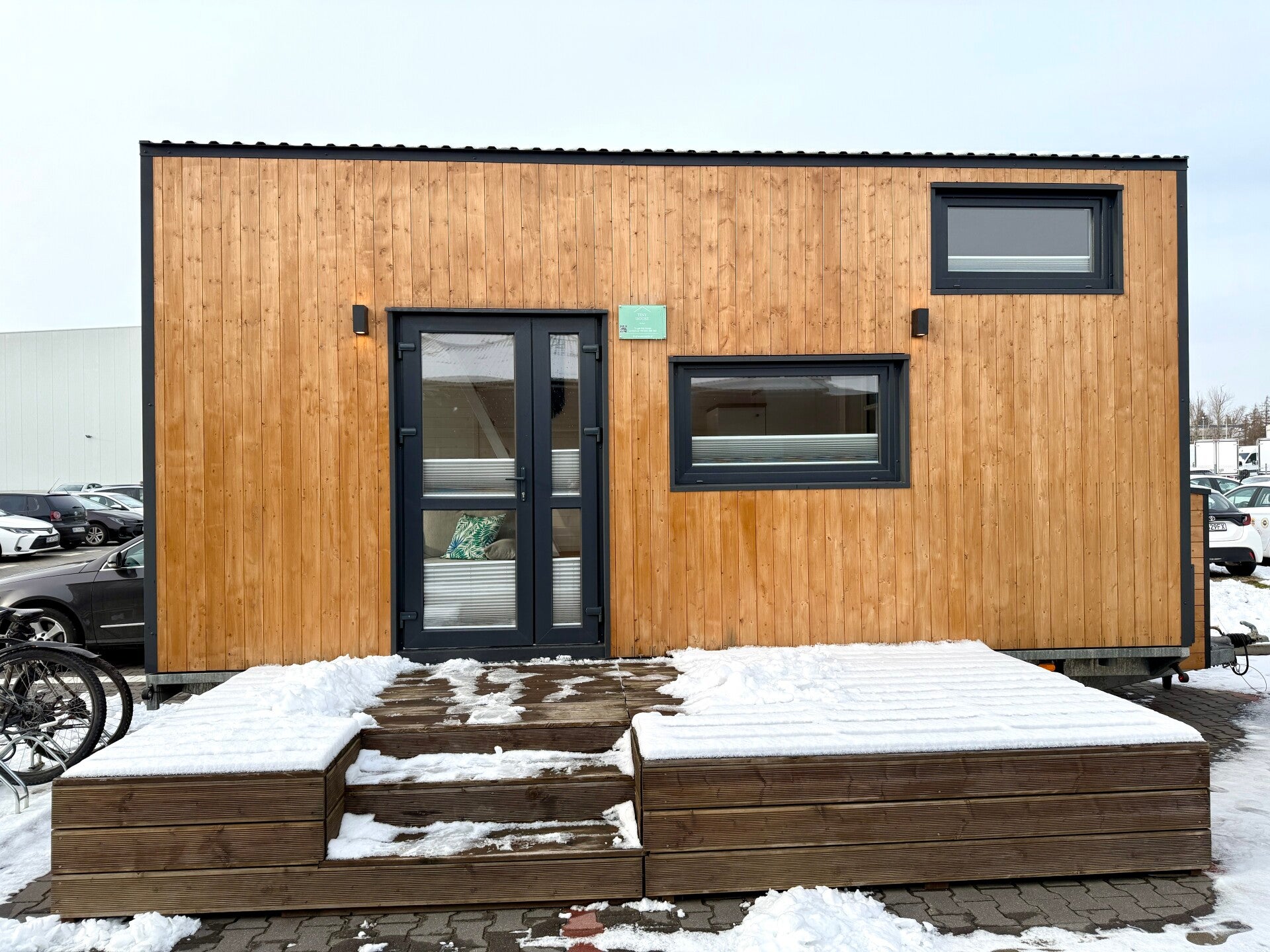 Tiny house, Modulair kleinschalig wonen, houtskeletsbouw, Tiny House Mobile, PORTO WOOD