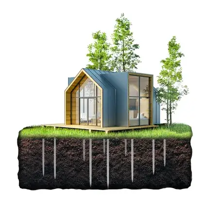 Duurzaam wonen - Gebruik maken van recycleerbare schroefpalen