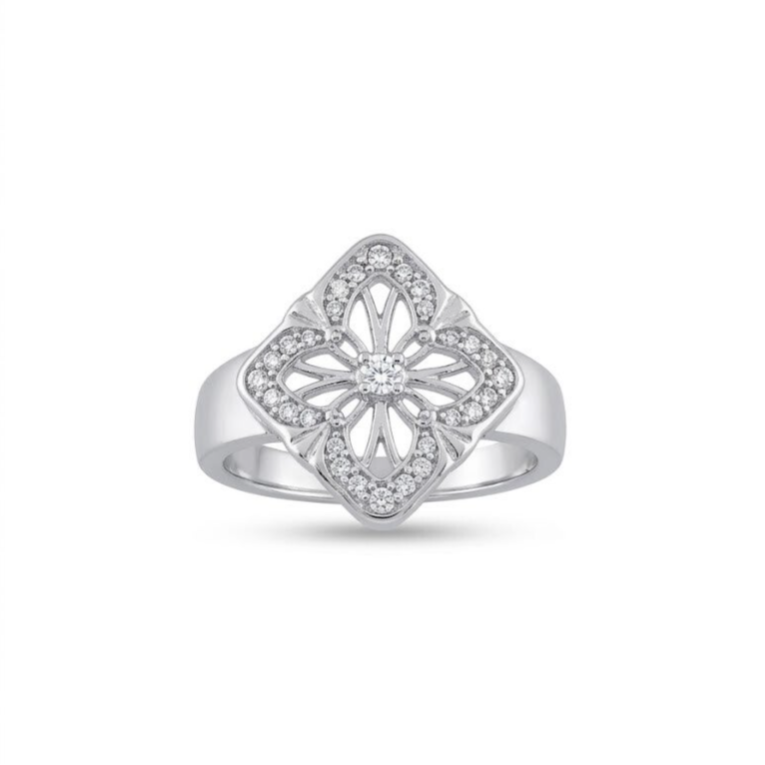 Flor plateada