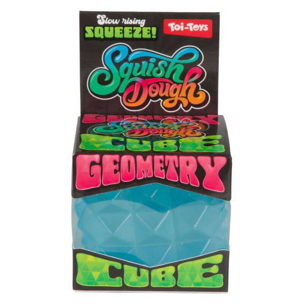 Squishdough Knijpkubus Geometrisch, 6cm
