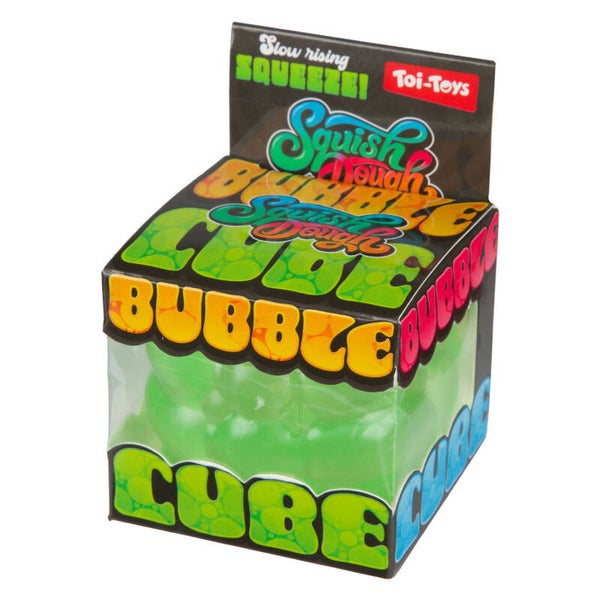 Squishdough Knijpkubus Bubbel - 5,5cm 200gr