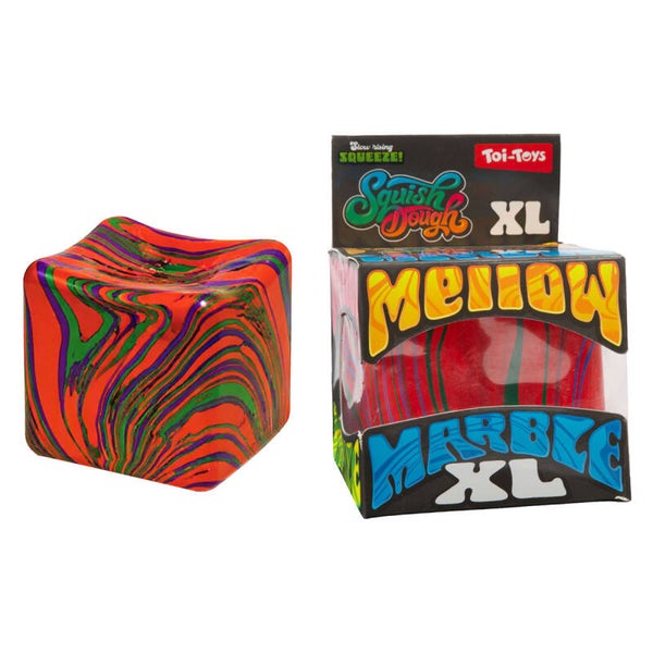 Squishdough Knijpkubus XL Marmer - 500gr