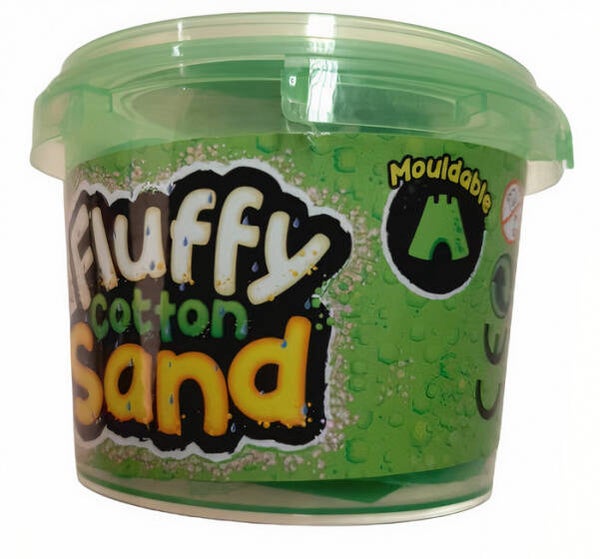 Fluffy Cotton speelzand junior 300 gram GROEN