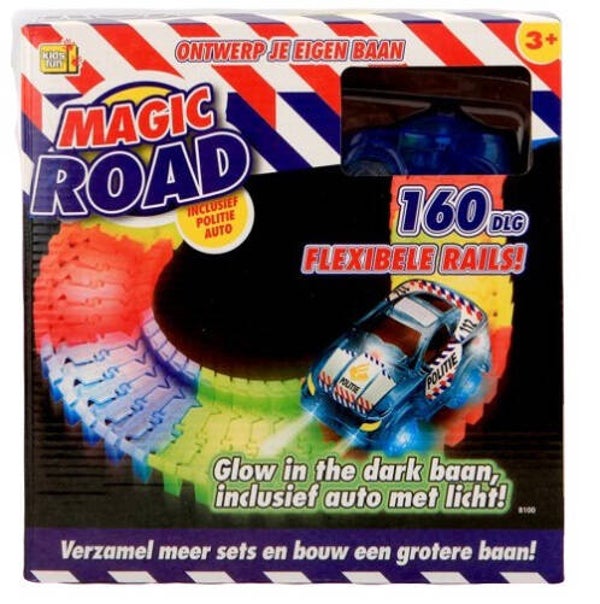 Magic Road racebaan politie of brandweer - 160 delig