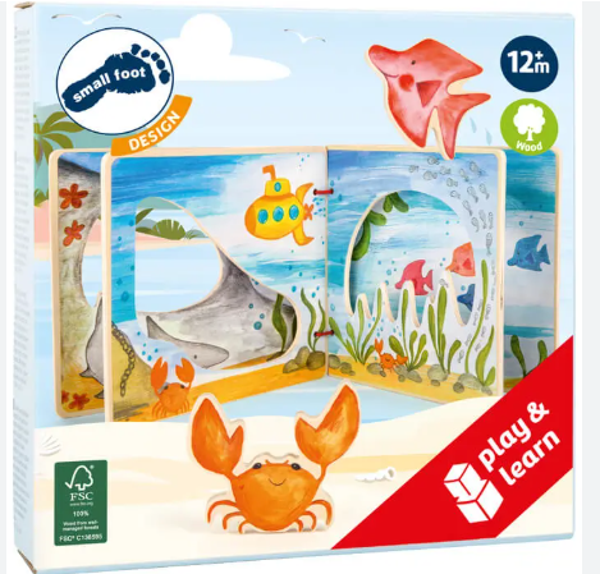 3D boek zeedieren