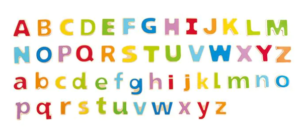 ABC Magnetische letters, 52 stuks Hape
