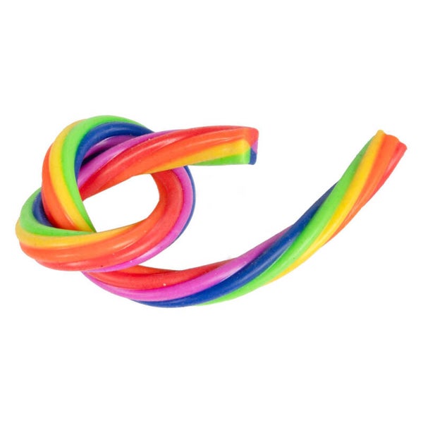 Fun Super Rekbaar Touw Regenboog - 2 stuks