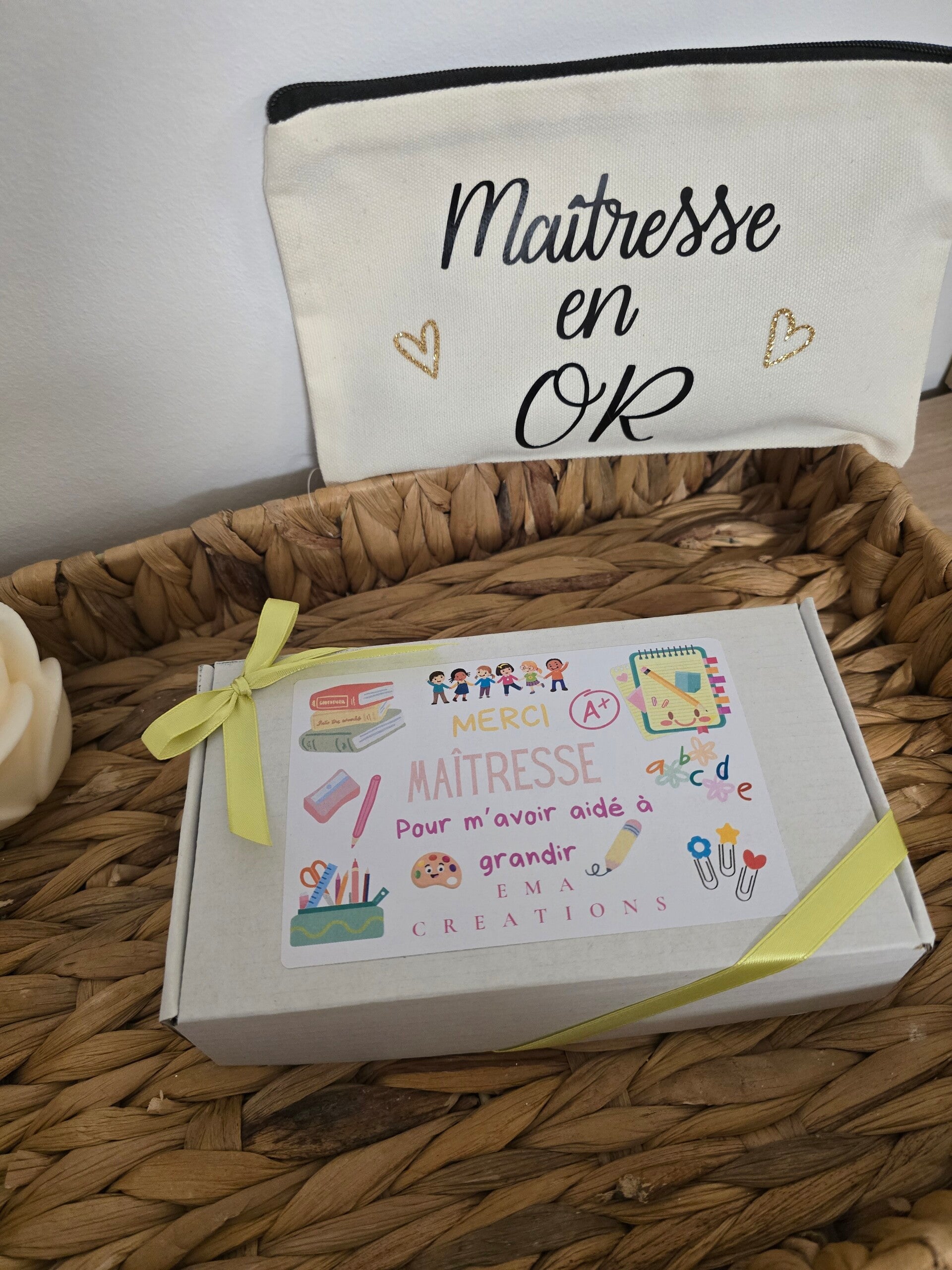 Coffret fondants / MAITRESSE / NOUNOU / ATSEM / MERCI