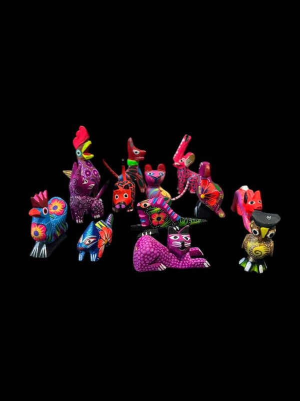 Variedad de Alebrijes Minis.