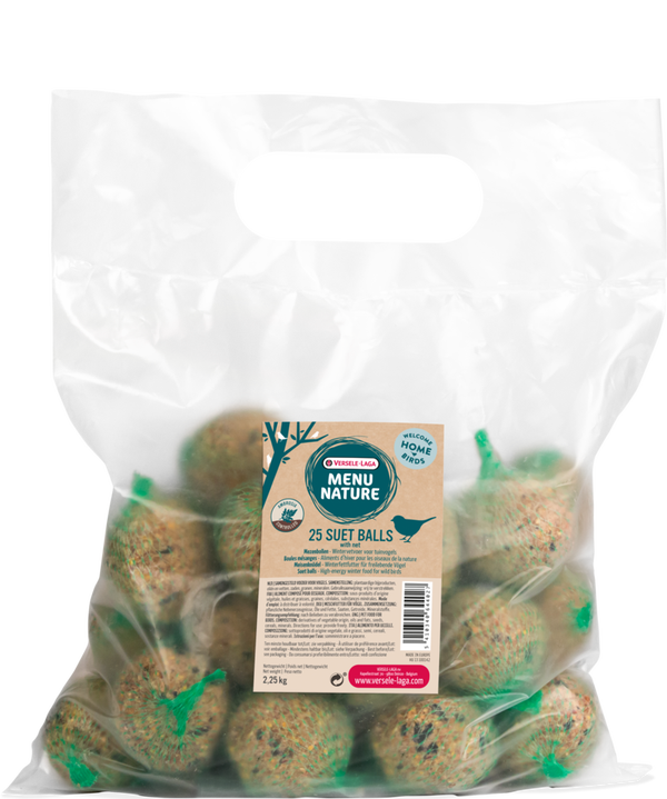 Menu nature 25 mezenballen (suet ball) box