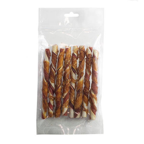 Witte buffelhuid rolls kip/bacon 13cm