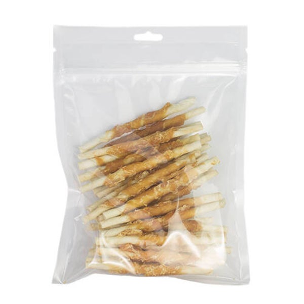 Witte buffelhuid rollsticks met kip 13cm 30pack