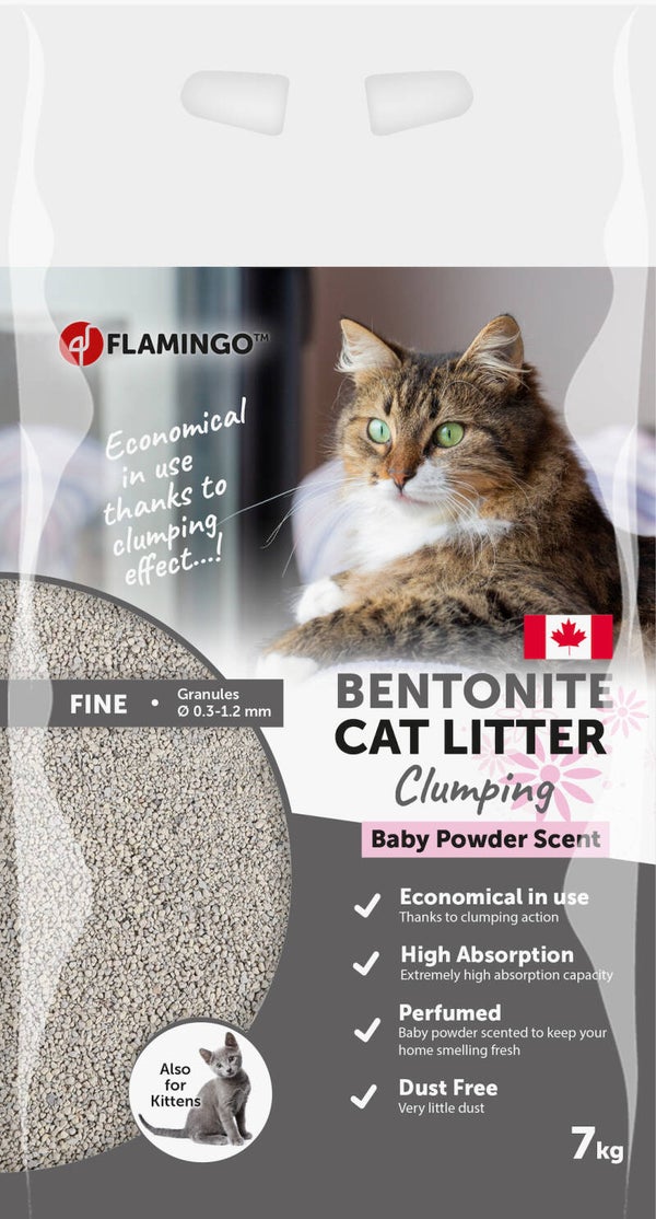 Kattenbakvulling bentoniet babypoeder fijn 7kg