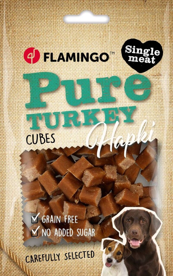 Snack Hapki Pure Blokjes met kalkoen