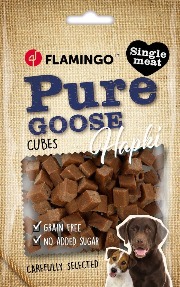 Snack Hapki Pure Blokjes met gans