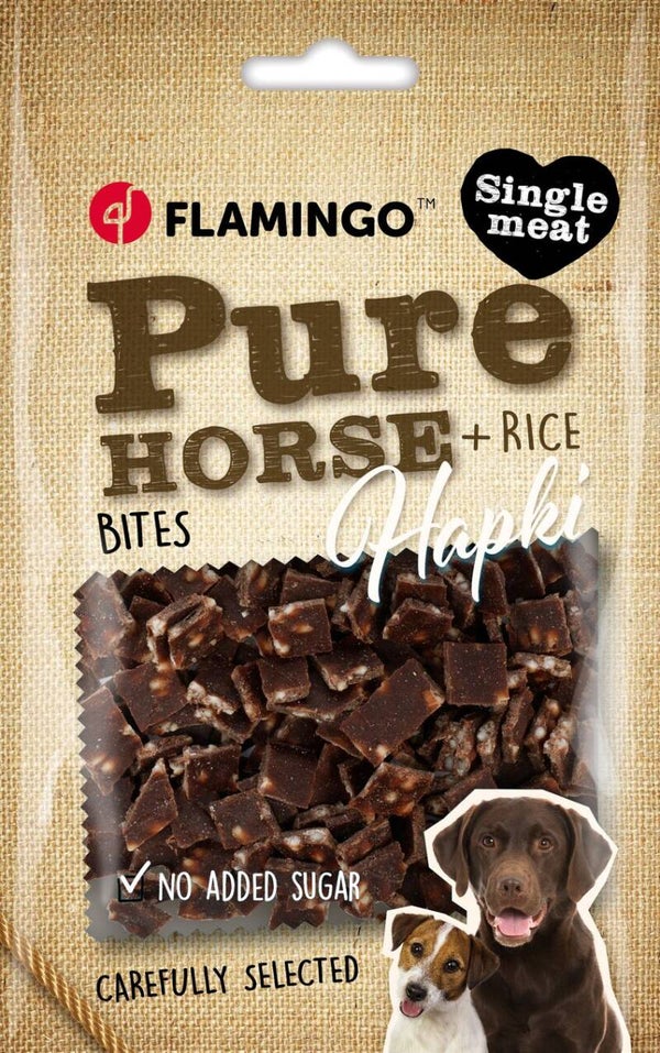 Snack Hapki Pure Stukjes met paard & rijst