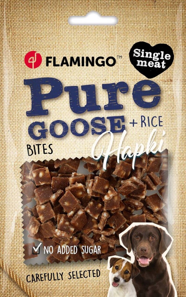 Snack Hapki Pure Stukjes met gans & rijst