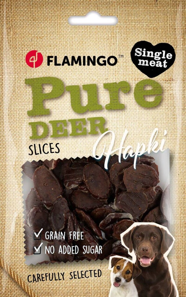Snack Hapki Pure Schijfjes met hert