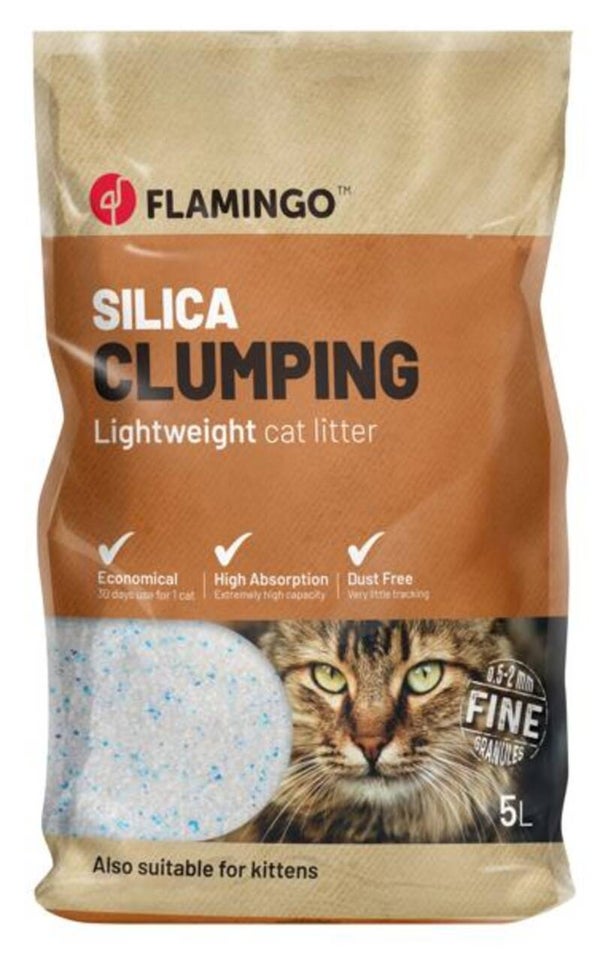 Kattenbakvulling silica fijn klonterend 5l