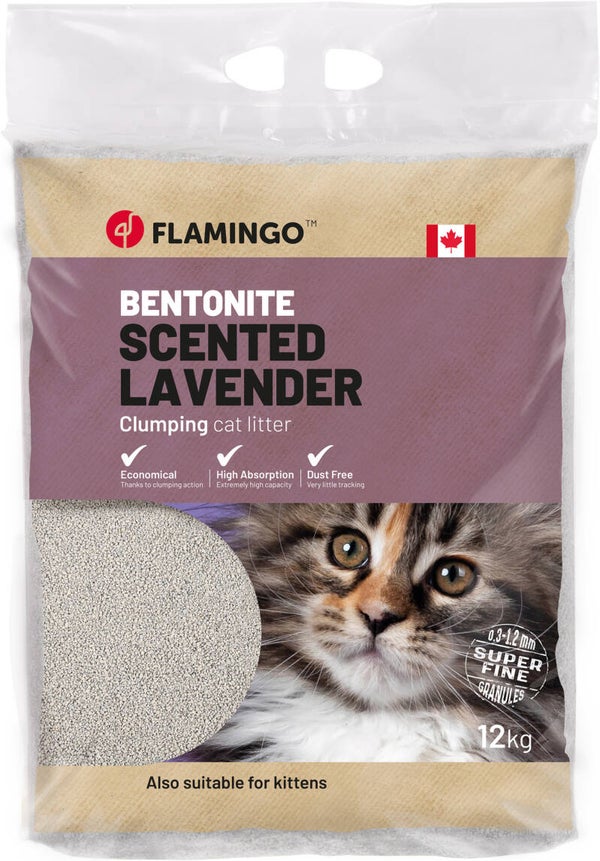 Kattenbakvulling bentoniet lavendel fijn 12kg