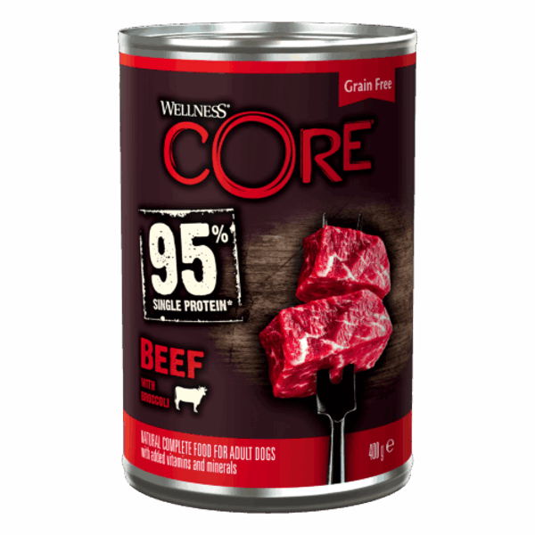 Wellness core hond 95% rund/groenten
