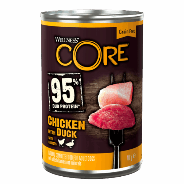 Wellness core hond 95%meat kip/een/groenten