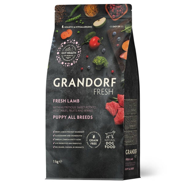 Vers Lamsvlees met zoete aardappel voor puppy's