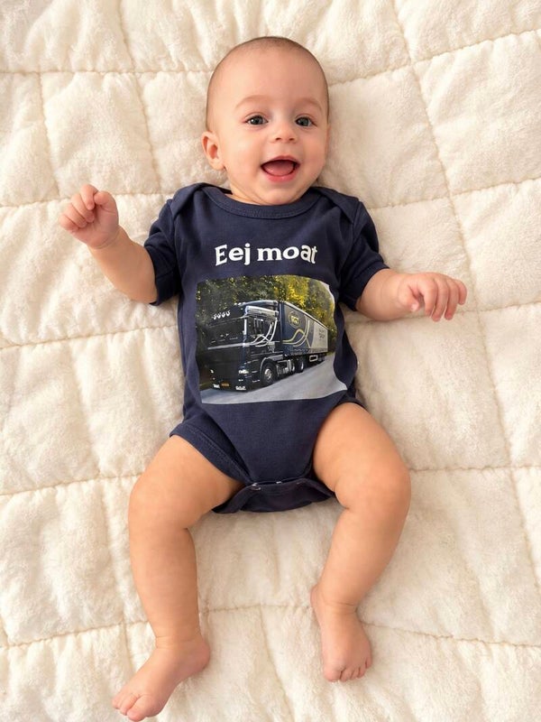 Baby romper bedrukt