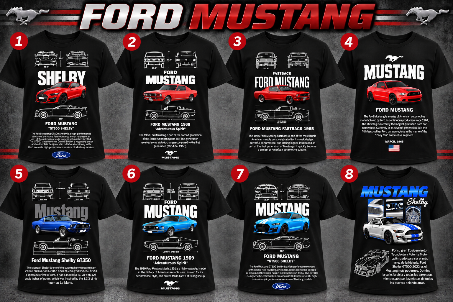Ford Mustang T-shirt man