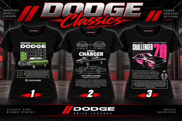 Dodge classic T-shirt vrouw