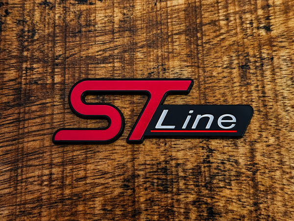 ST-line rood/zwart grill embleem