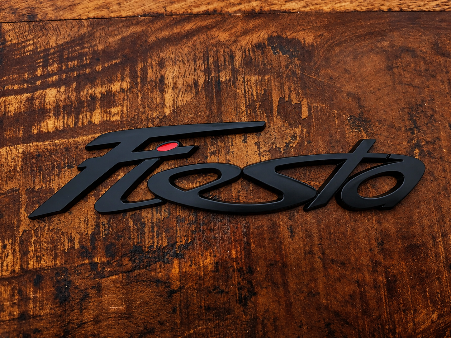 Fiesta MK7 achterklep embleem mat zwart