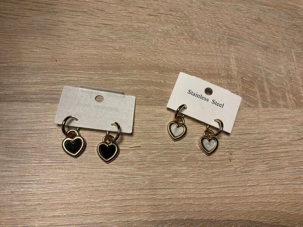 Herzohrringe zum wenden