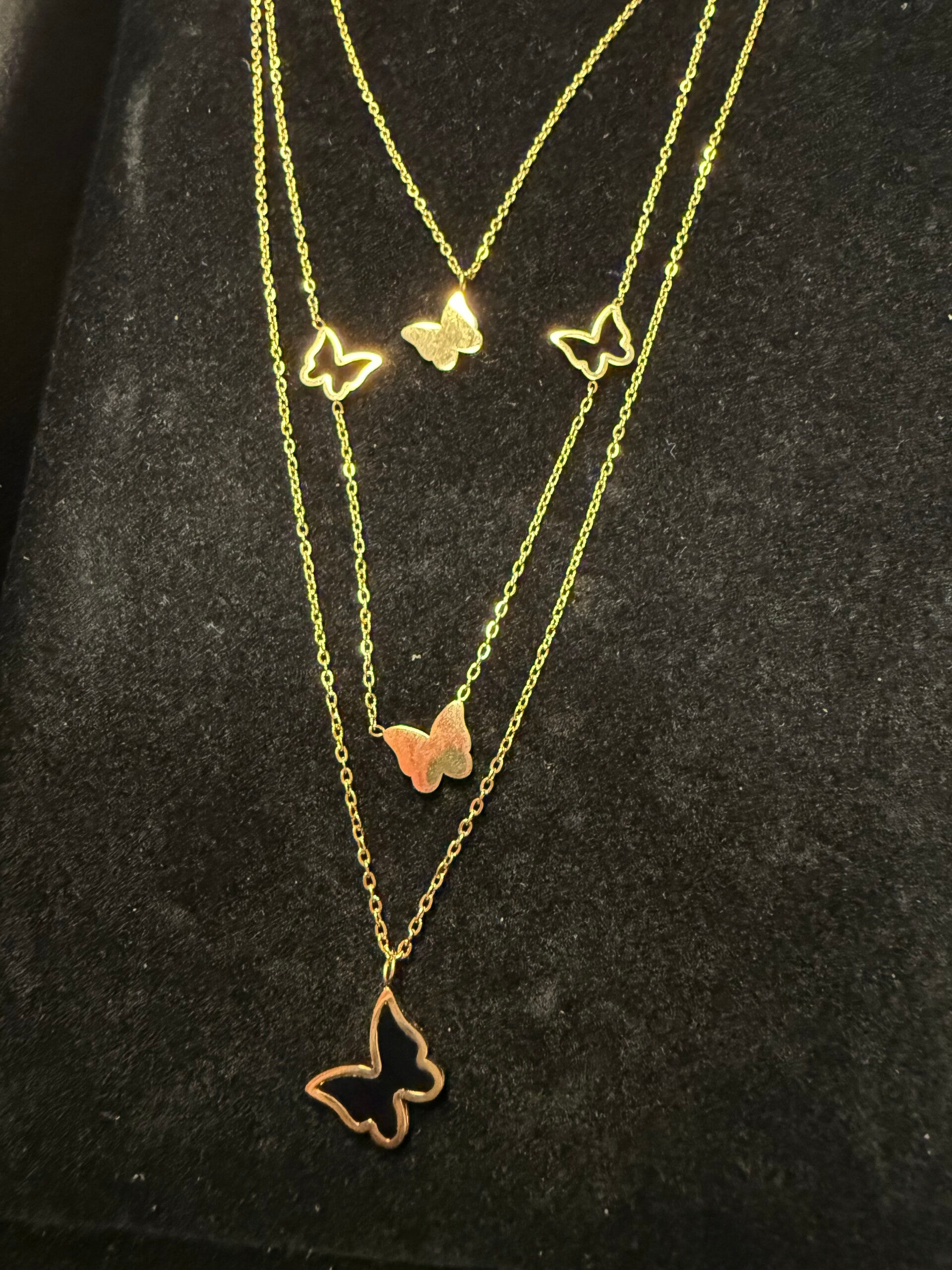 3er Kette Schmetterling