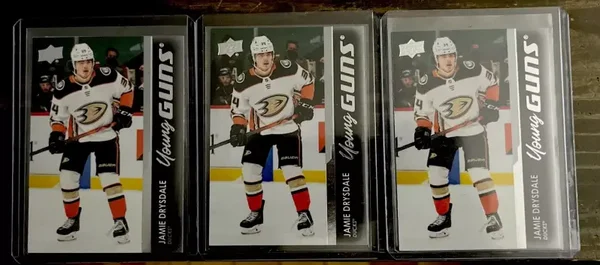 2021-22 Upper Deck Series 1 Jamie Drysdale Young Guns Rookie RC #205 Lot Of 3
