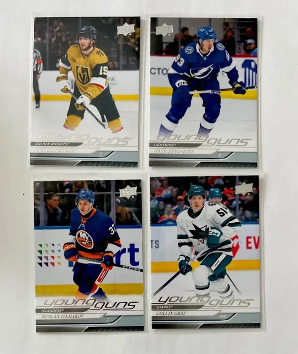 2024-25 UPPER DECK SERIES 1 YOUNG GUNS Lot Of 4 - Brisson, Concalves, Graf, Iskh