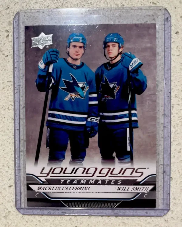 2024-25 UD Series 2 Young Guns Teammates Macklin Celebrini/Will Smith