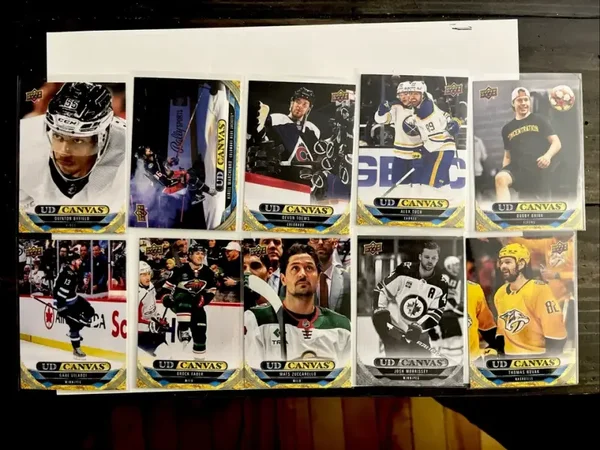 2024-25 Upper Deck Series 1 Canvas Lot Of 10 Faber, Novak, Brink, Byfield, Toews