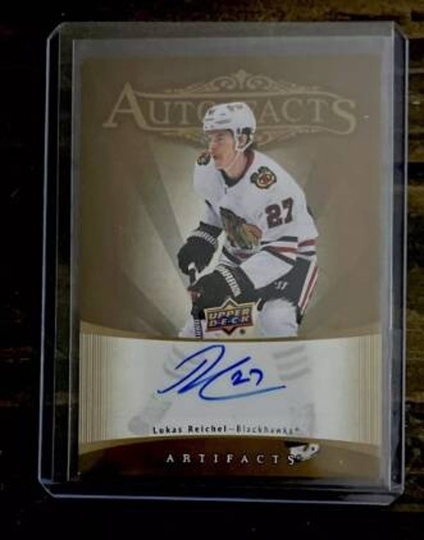 2023-24 Artifacts Upper Deck Lukas Reichel Autofacts RAF-LR Autograph Chicago