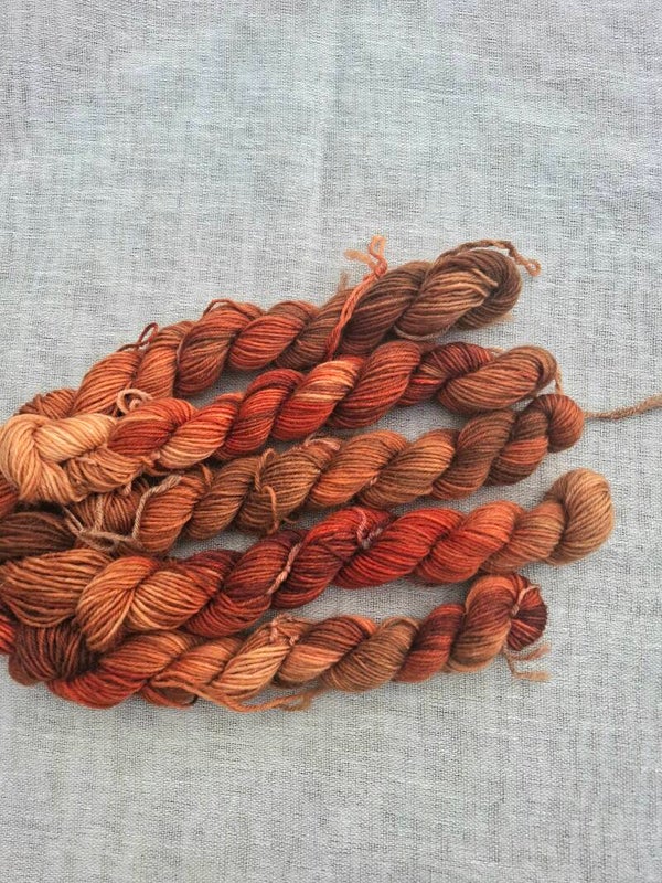 Mini sokkenwol kleur 003 Pumpkin spice