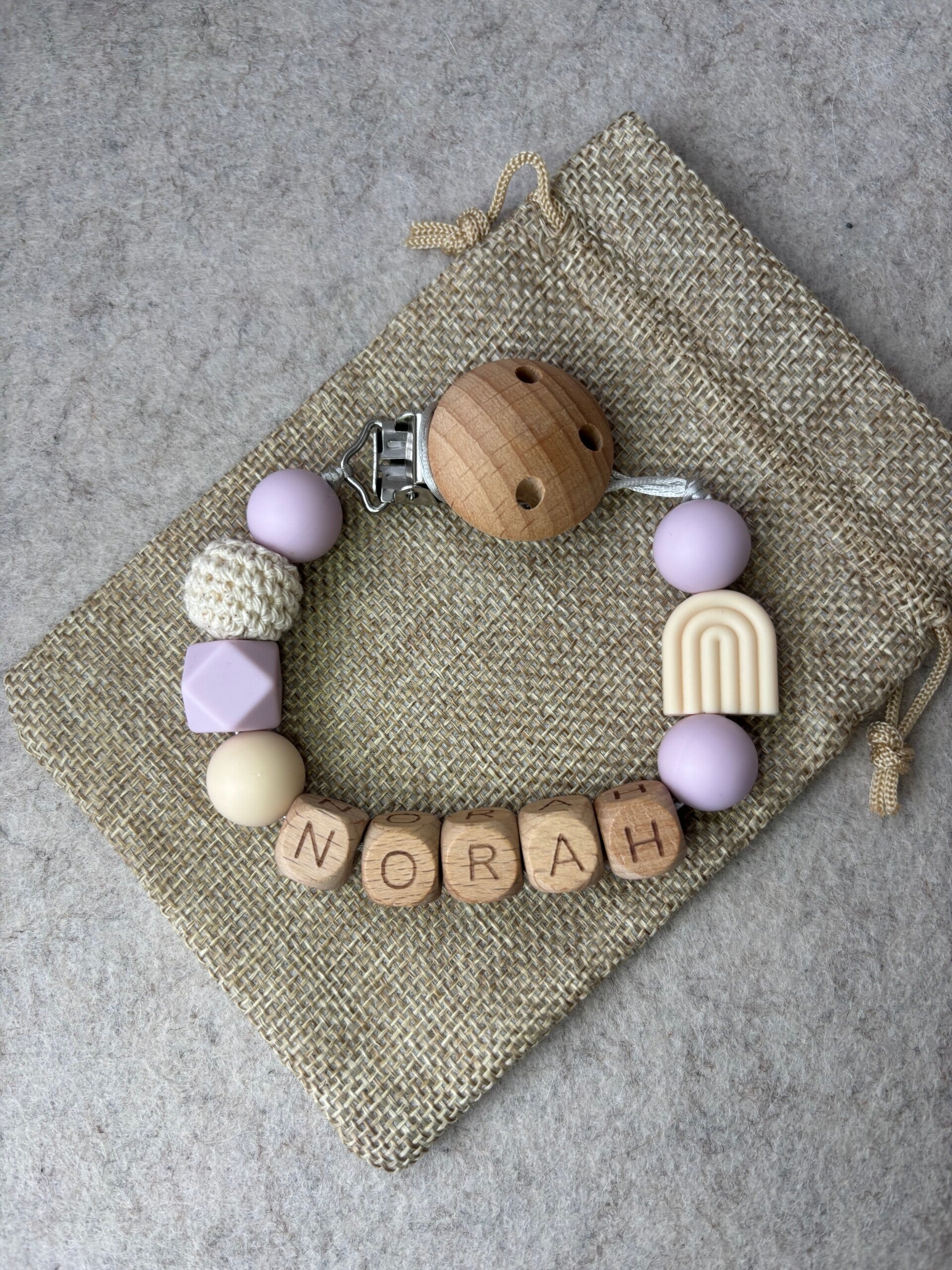 speenkoord boog lila naturel