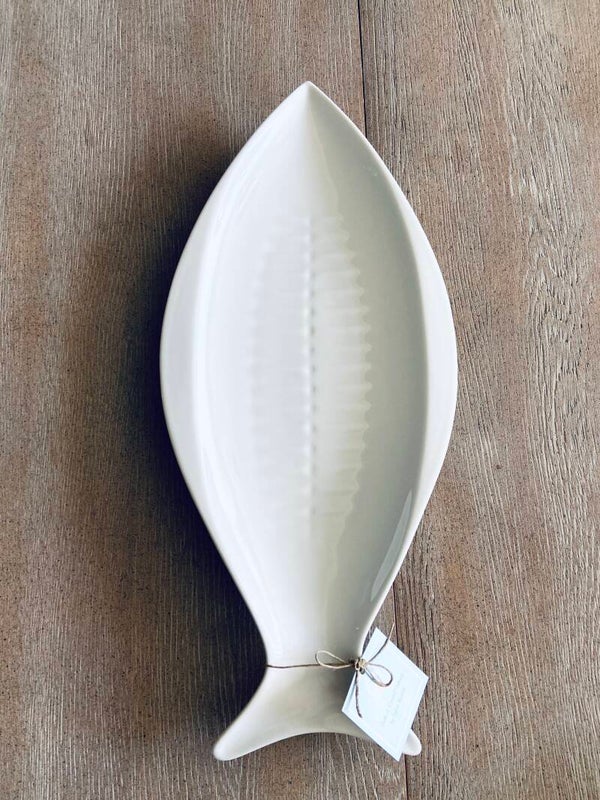 Grote Serveerborden FISH - Wit (SEA-674)