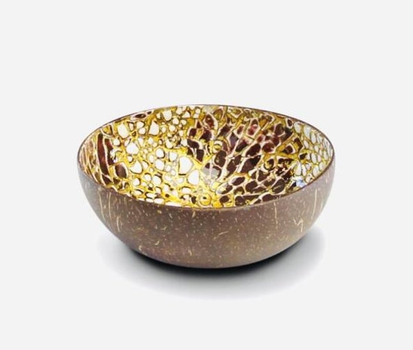 NOYA Coconut Bowl - Gold Eggshell (NOYA0005)