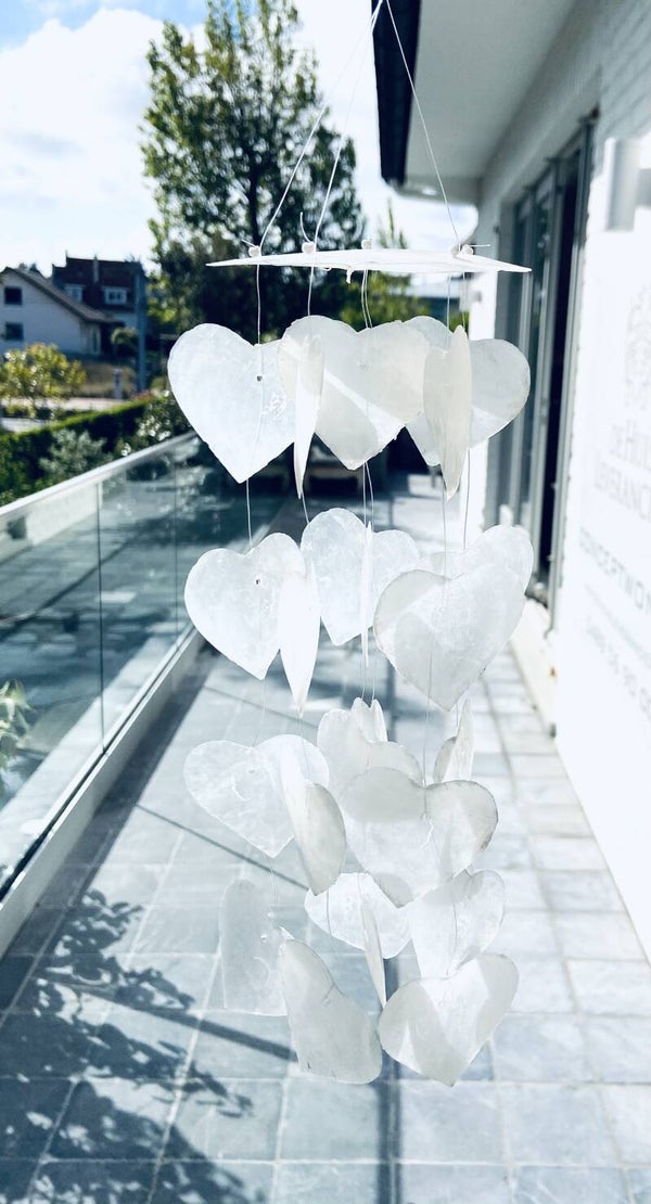 Witte Capiz Schelpen Windmobiel (SHL-316)